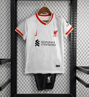 24/25 Kids Liverpool Third White Jersey