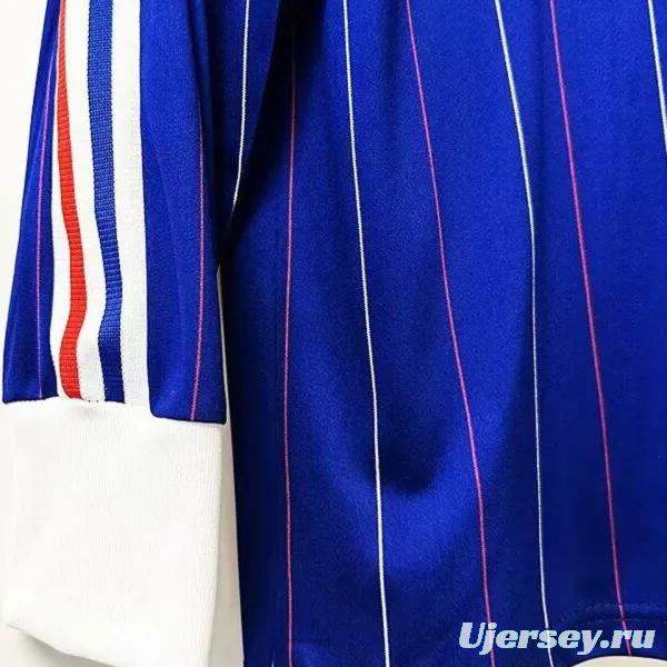 Retro 1982 France Home Long Sleeve Jersey