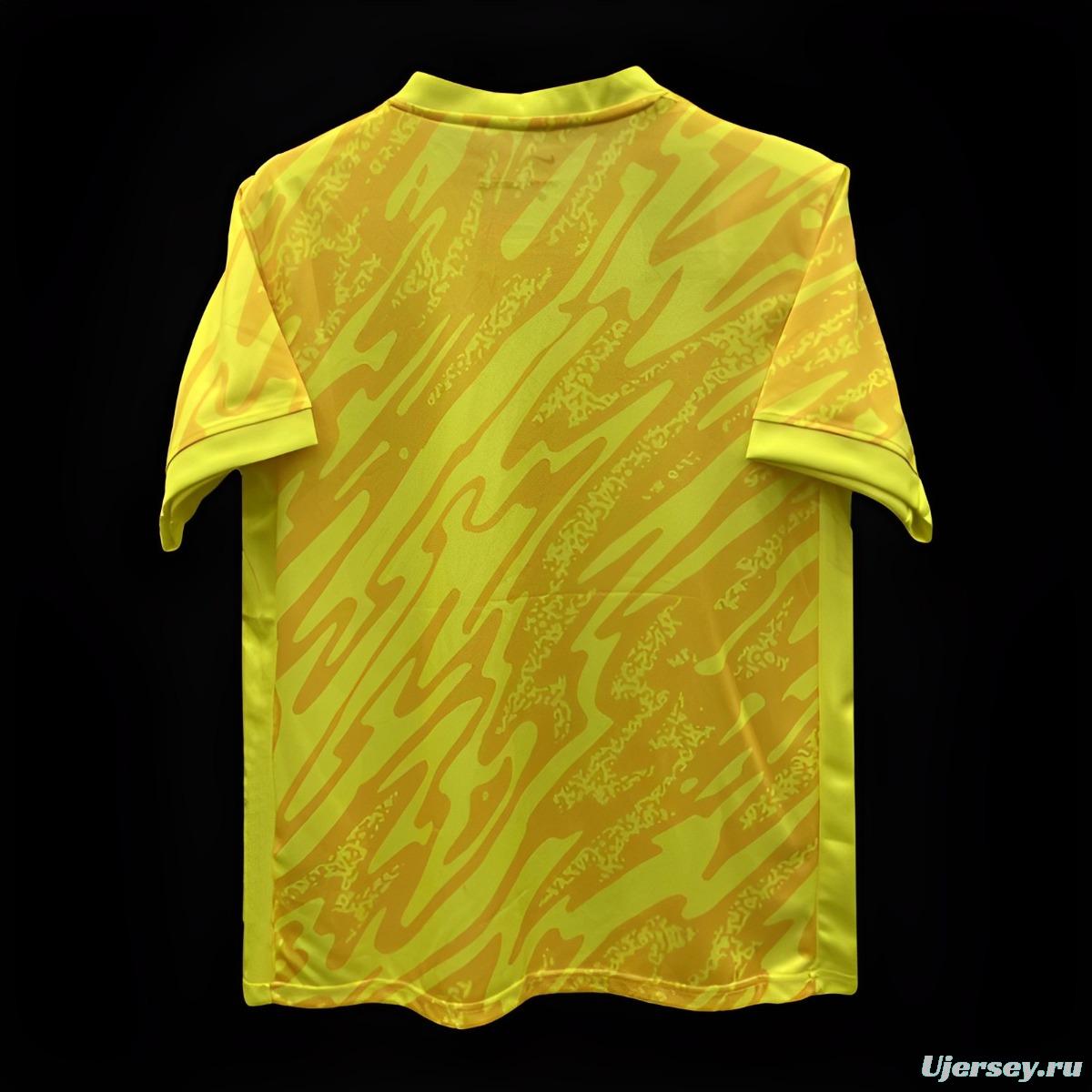 2024 France Yellow Goalkeeper Jersey