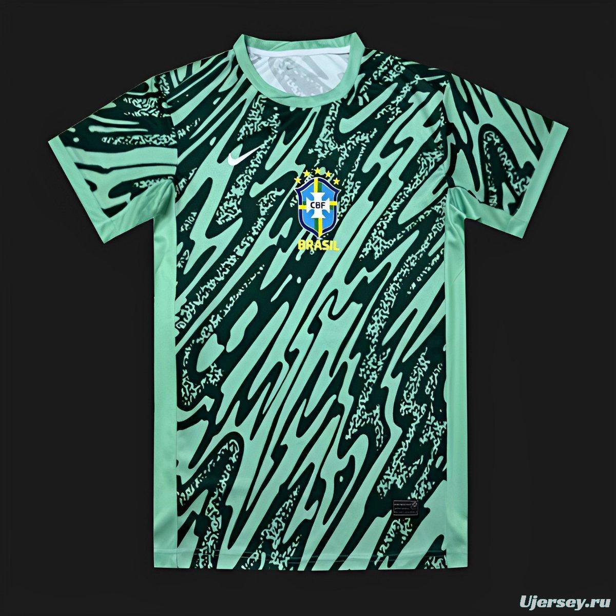 2024 Brazil Third Green Goalkeeper Jersey