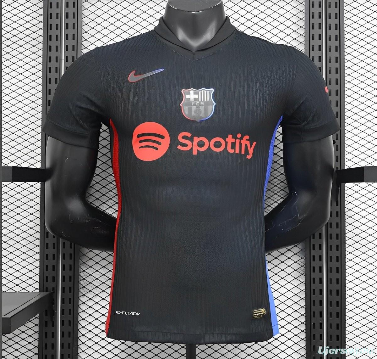 Player Version 24/25 Barcelona Away Black Jersey