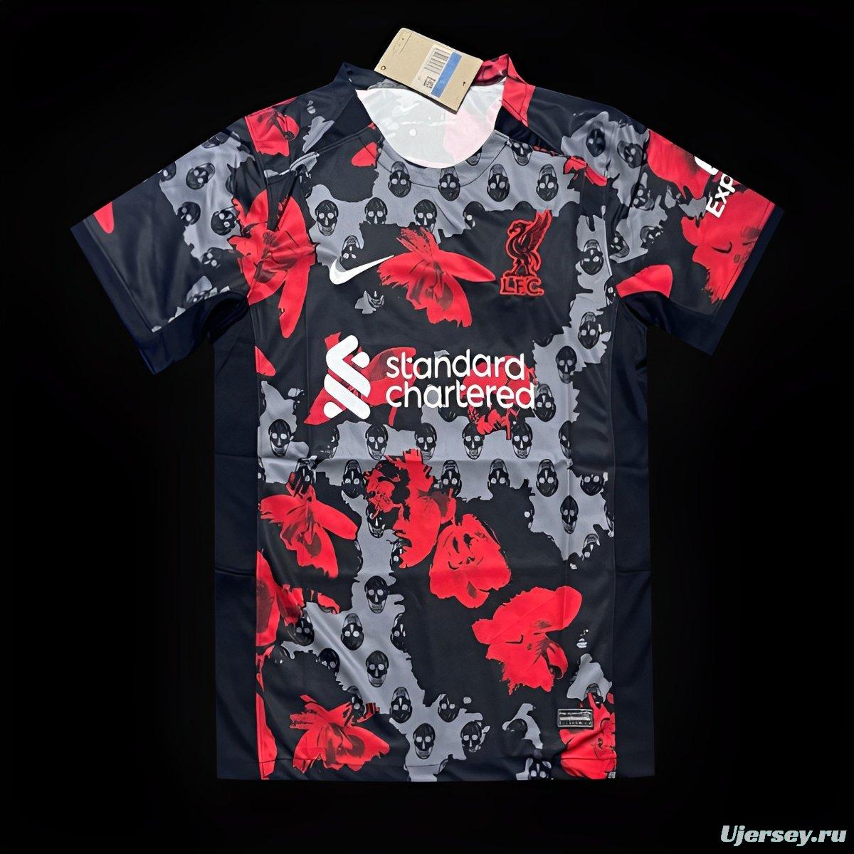 23/24 Liverpool Black/Red Halloween Special Jersey