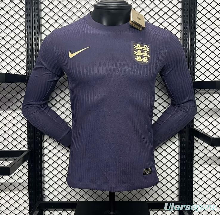 Player Version 2024 England Away Long Sleeve Jersey