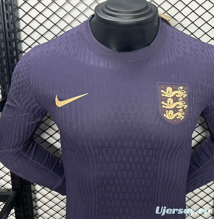 Player Version 2024 England Away Long Sleeve Jersey