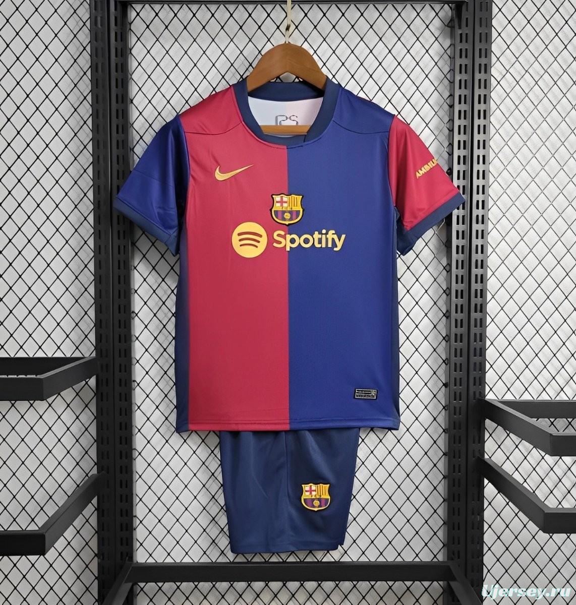 24/25 Kids Barcelona Home Jersey