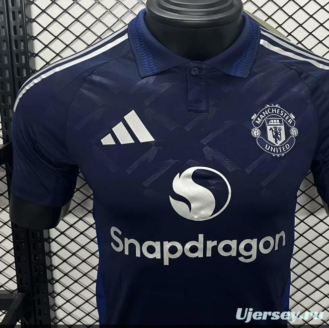 Player Version 24/25 Manchester United Away Navy Jersey