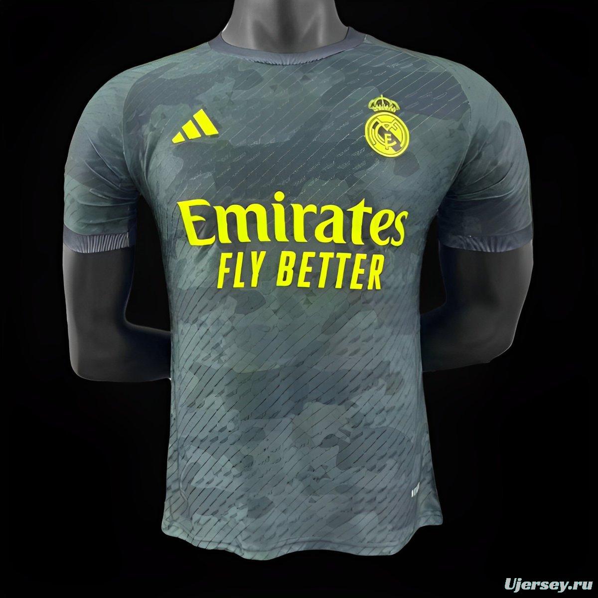 Player Version 23/24 Real Madrid Camouflage Green Jersey