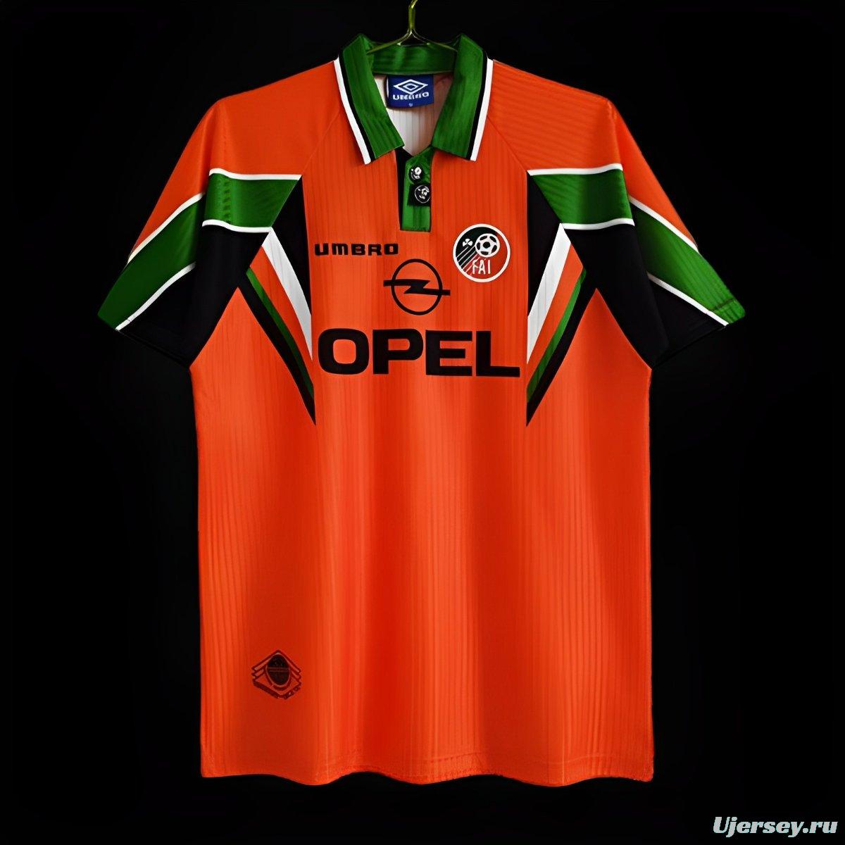 Retro 1997 Ireland Away Orange Jersey