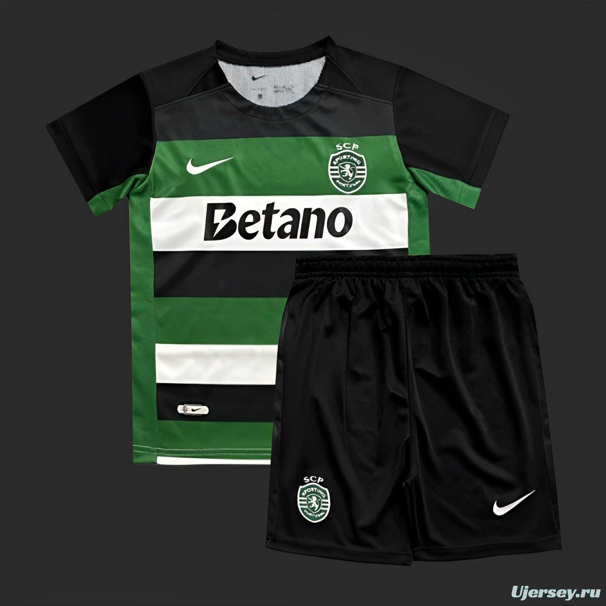 24/25 Kids Sporting Lisbon Home Jersey