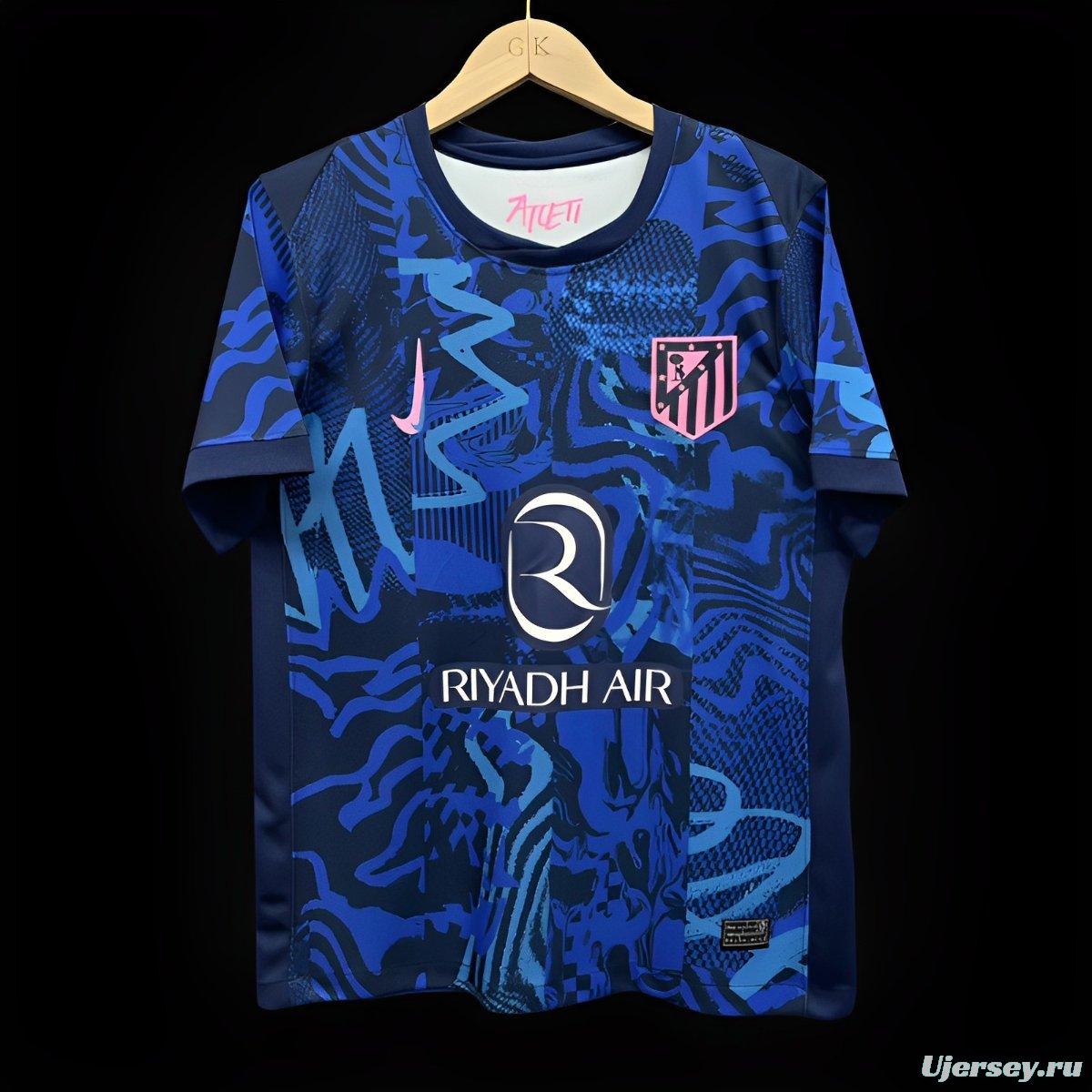 24/25 Atletico Madrid Third Blue Jersey