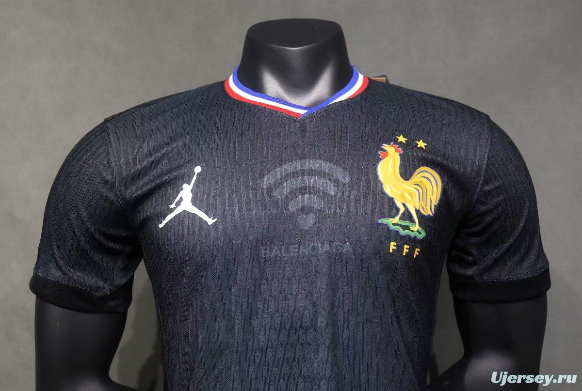 Player Version 2024 France x Balenciaga Navy Special Jersey
