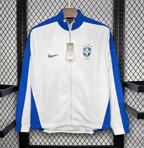 Retro 1994 Brazil White Windbreaker