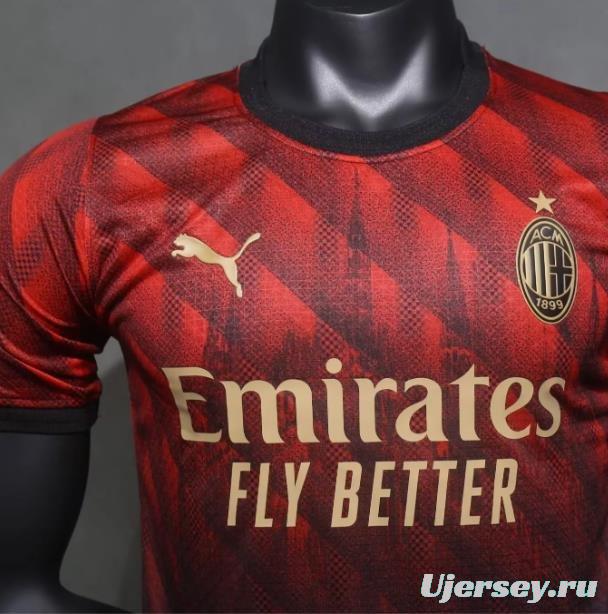 Player Version 24/25 AC Milan Church Pattern Limited Jersey