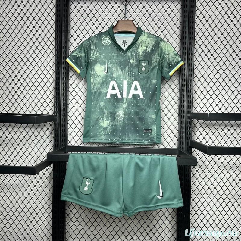 24/25 Kids  Tottenham Hotspur Third Green Jersey