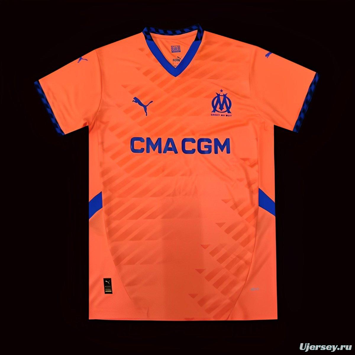 24/25 Olympique Marseille Third Orange Jersey