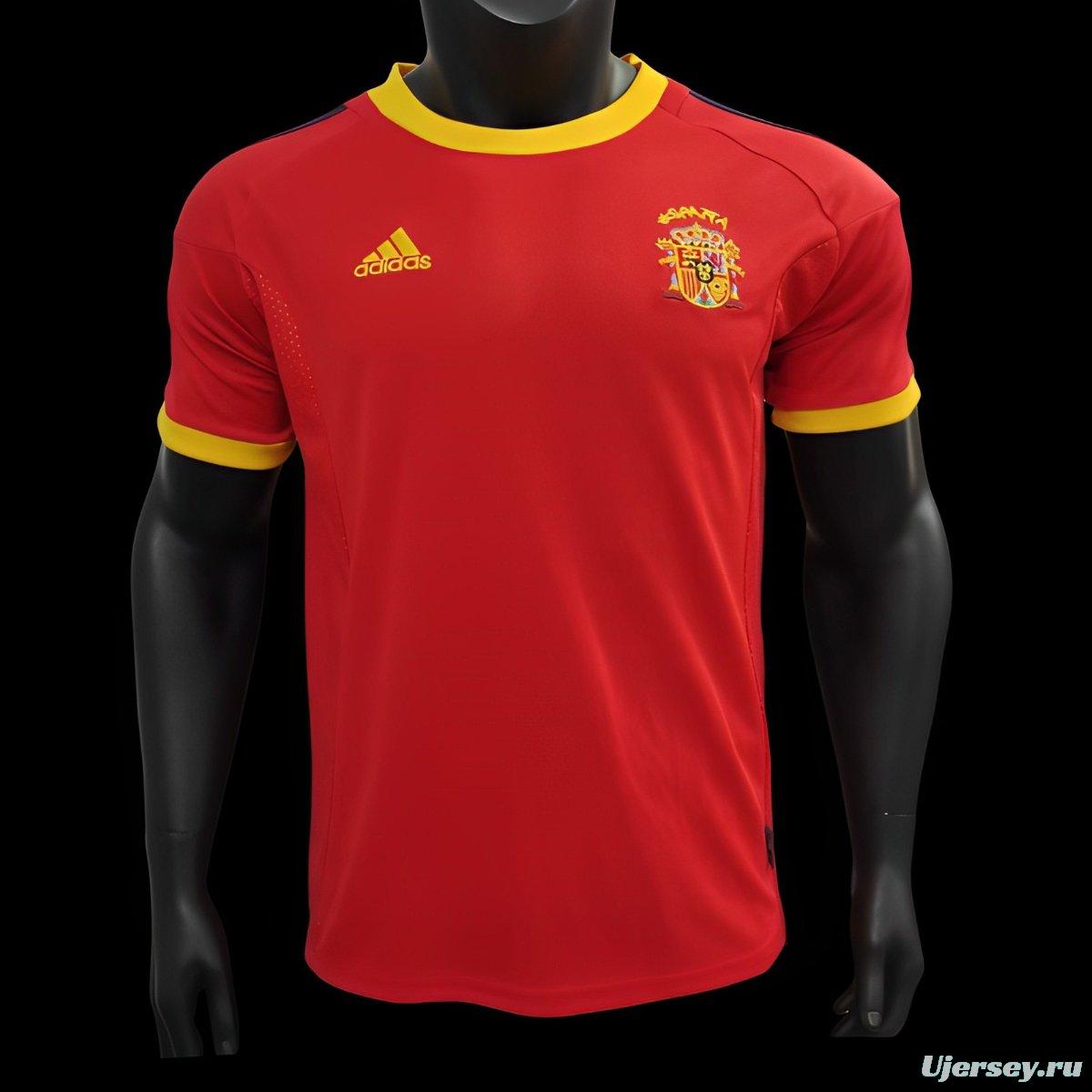 Retro 2002 Spain Home Jersey