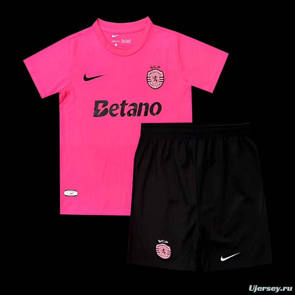 24/25 Kids Sporting CP Pink October Jersey