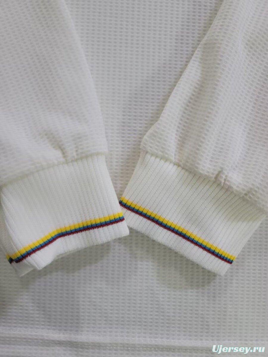 2024 Colombia White 100Th Anniversary Long Sleeve Jersey