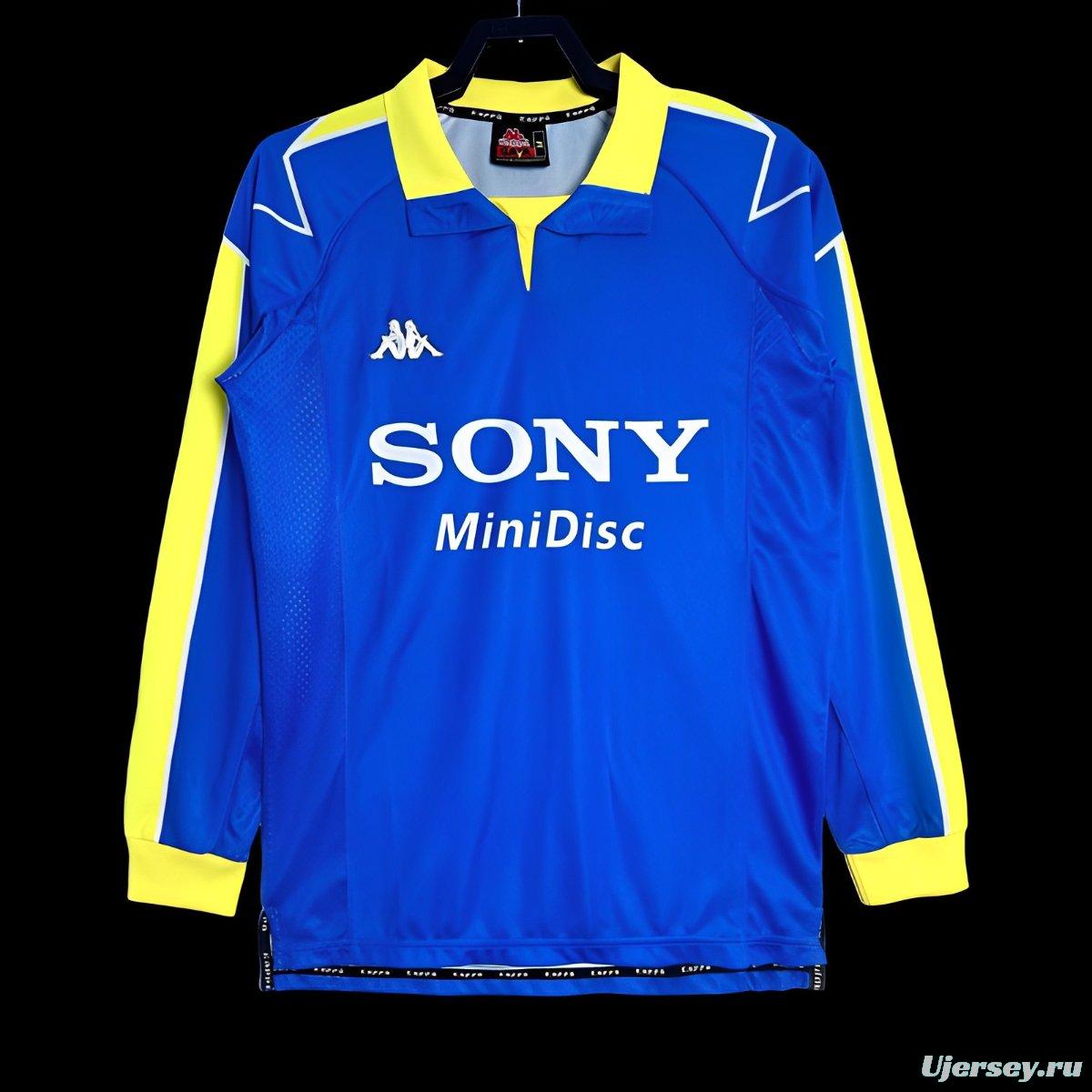 Retro 97/99 Juventus Away Blue Long Sleeve Jersey