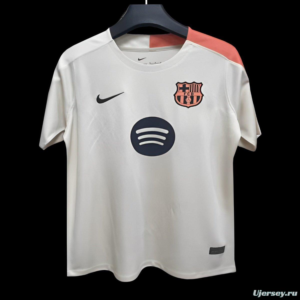 25/26 Barcelona Beige Pre-Match Jersey