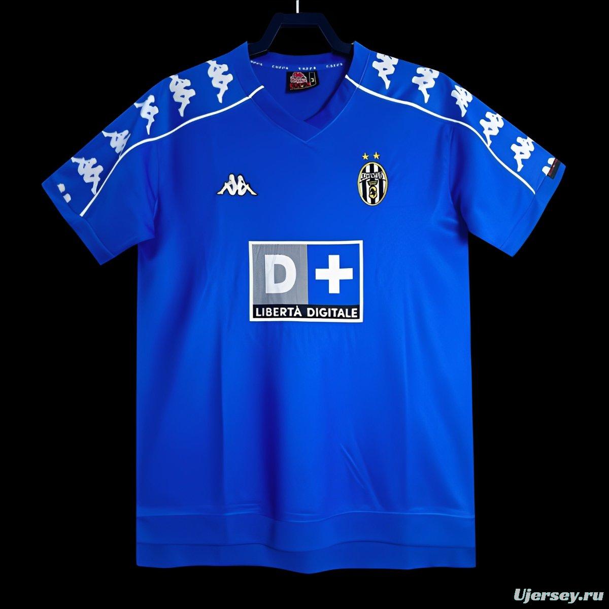 Retro 99/00 Juventus Away Blue Jersey