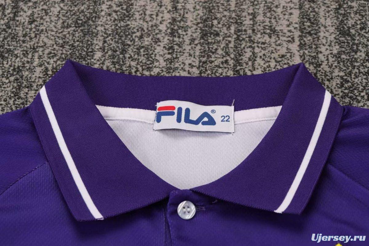 Retro Kids 99/00 Fiorentina Home Soccer Jersey