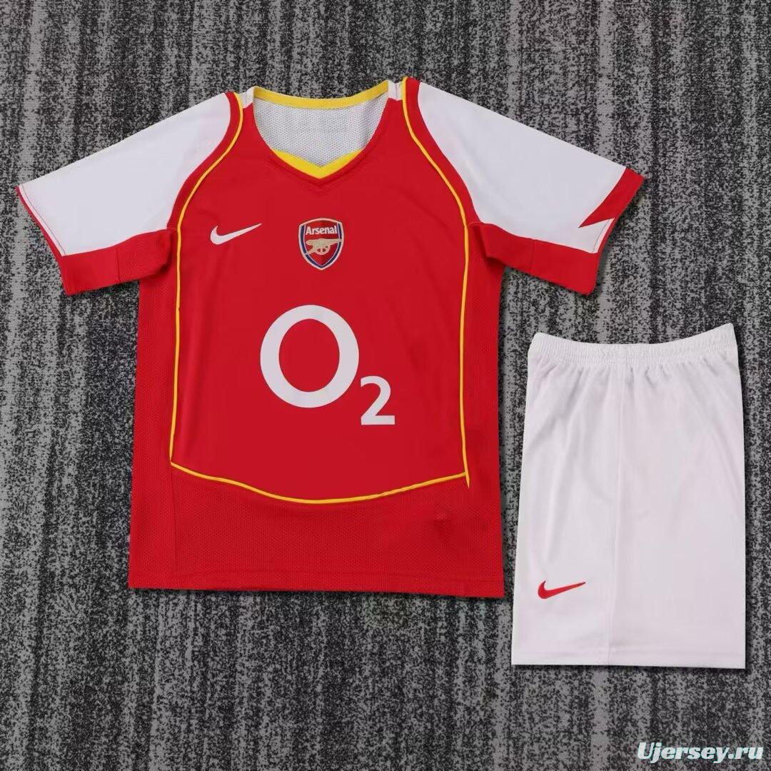 Retro Kids 04/05 Arsenal Home Jersey