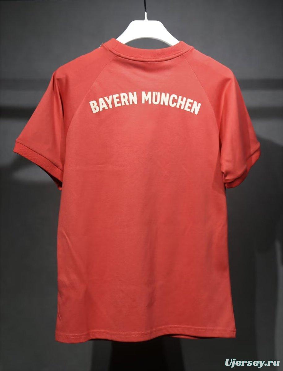 24/25 Bayern Munich Adidas Originals Red Cotton T-Shirts