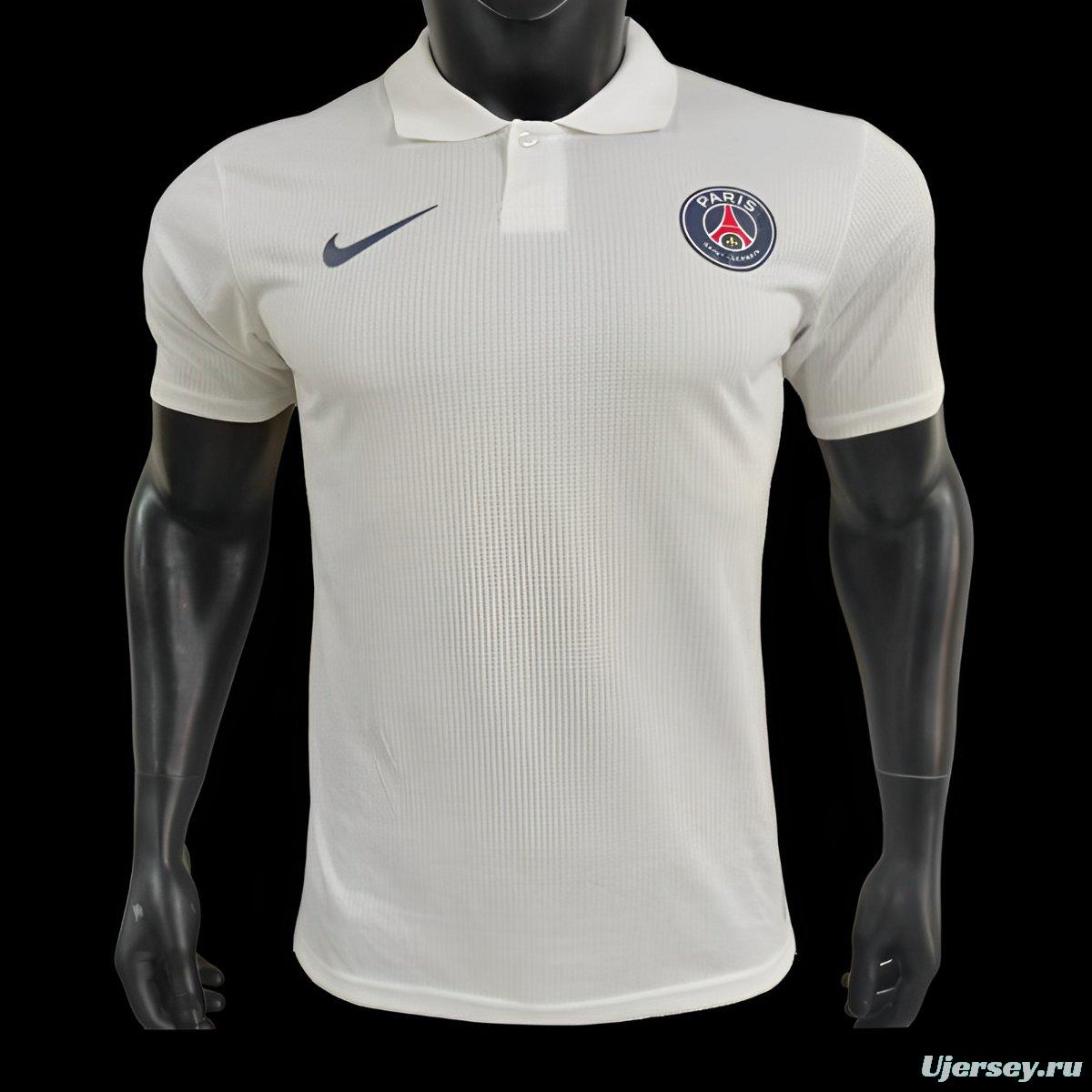 Player Version 24/25 PSG White Polo Jersey