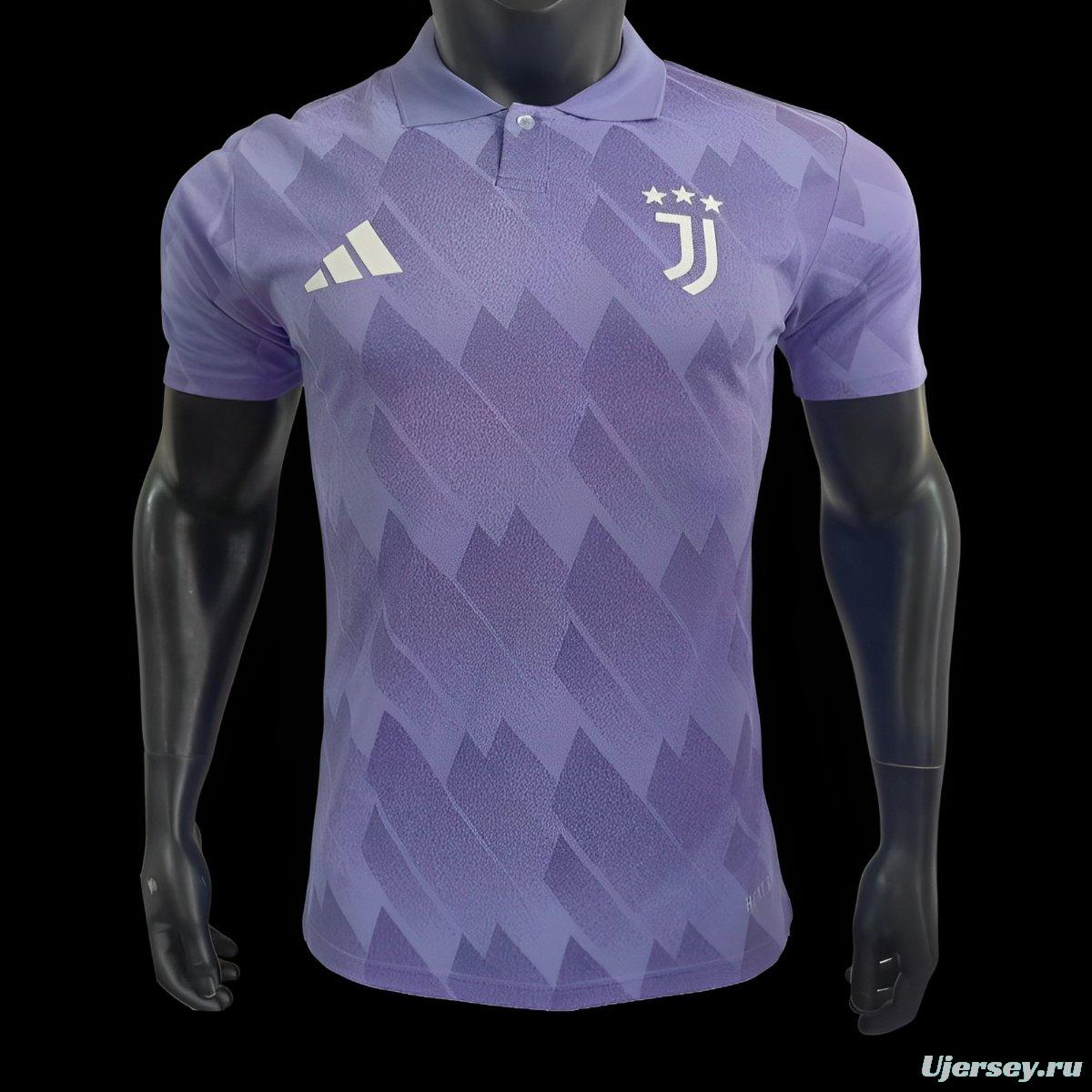 Player Version 24/25 Juventus Purple Polo Jersey