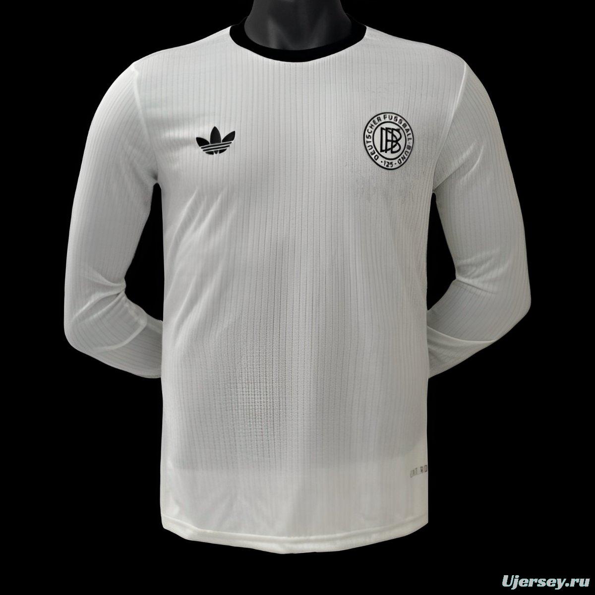 Player Version 2025 Germany 50Th Anniversary Home Long Sleeve Jersey