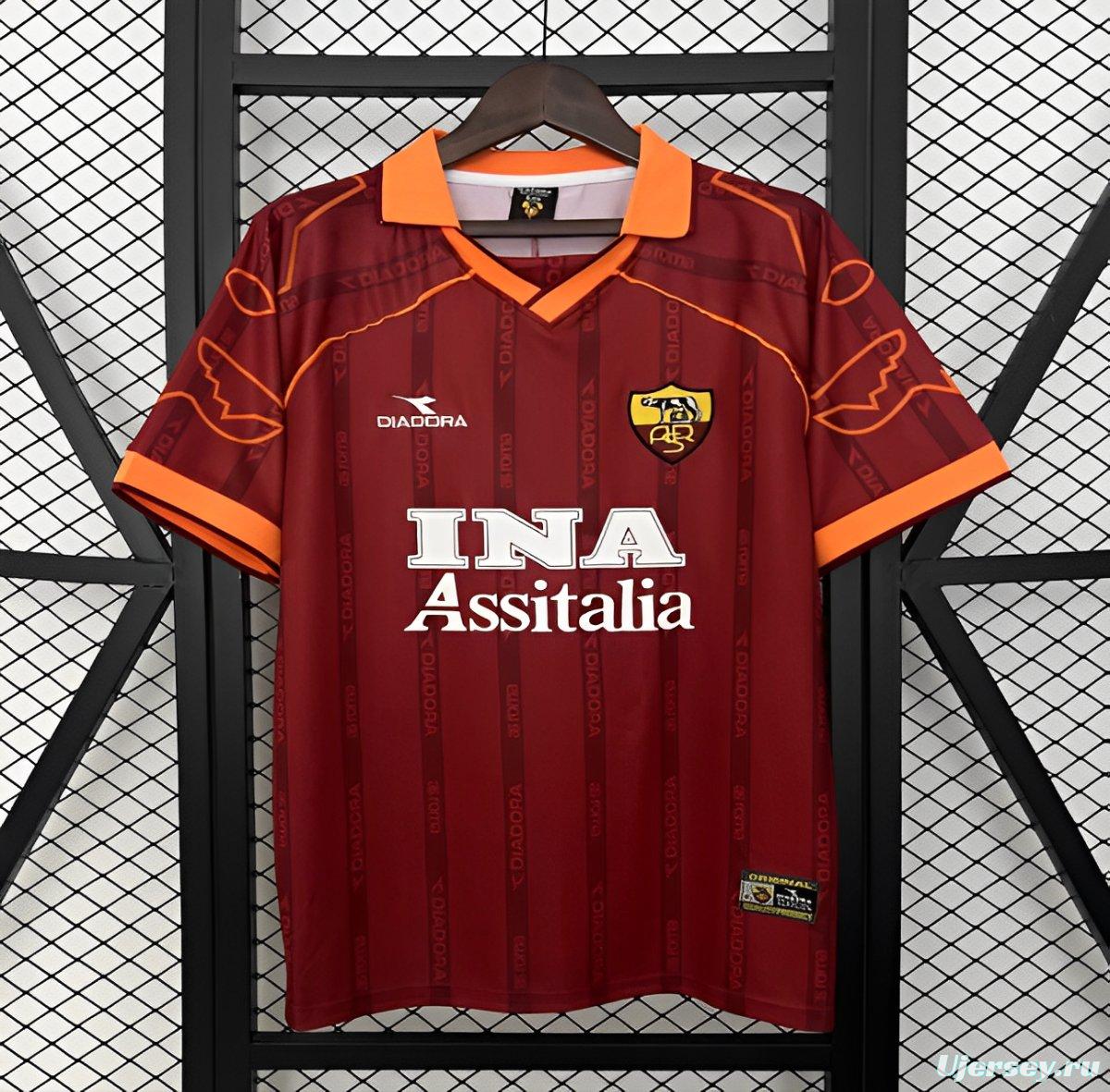 99/00 Retro Roma Home Jersey