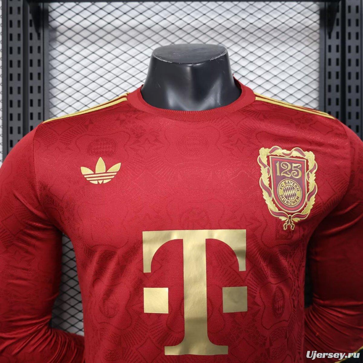 Player Version 24/25 Bayern Munich 125 Anniversary Long Sleeve Jersey