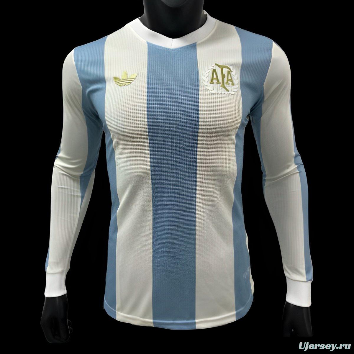 Player Version 2024 Argentina 50Th Anniversary Long Sleeve Jersey