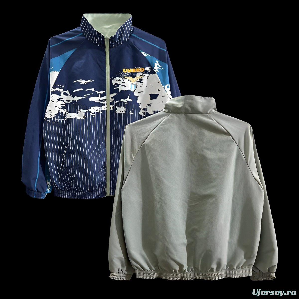 24/25 SS Lazio Navy/Grey Reversible Windbreaker