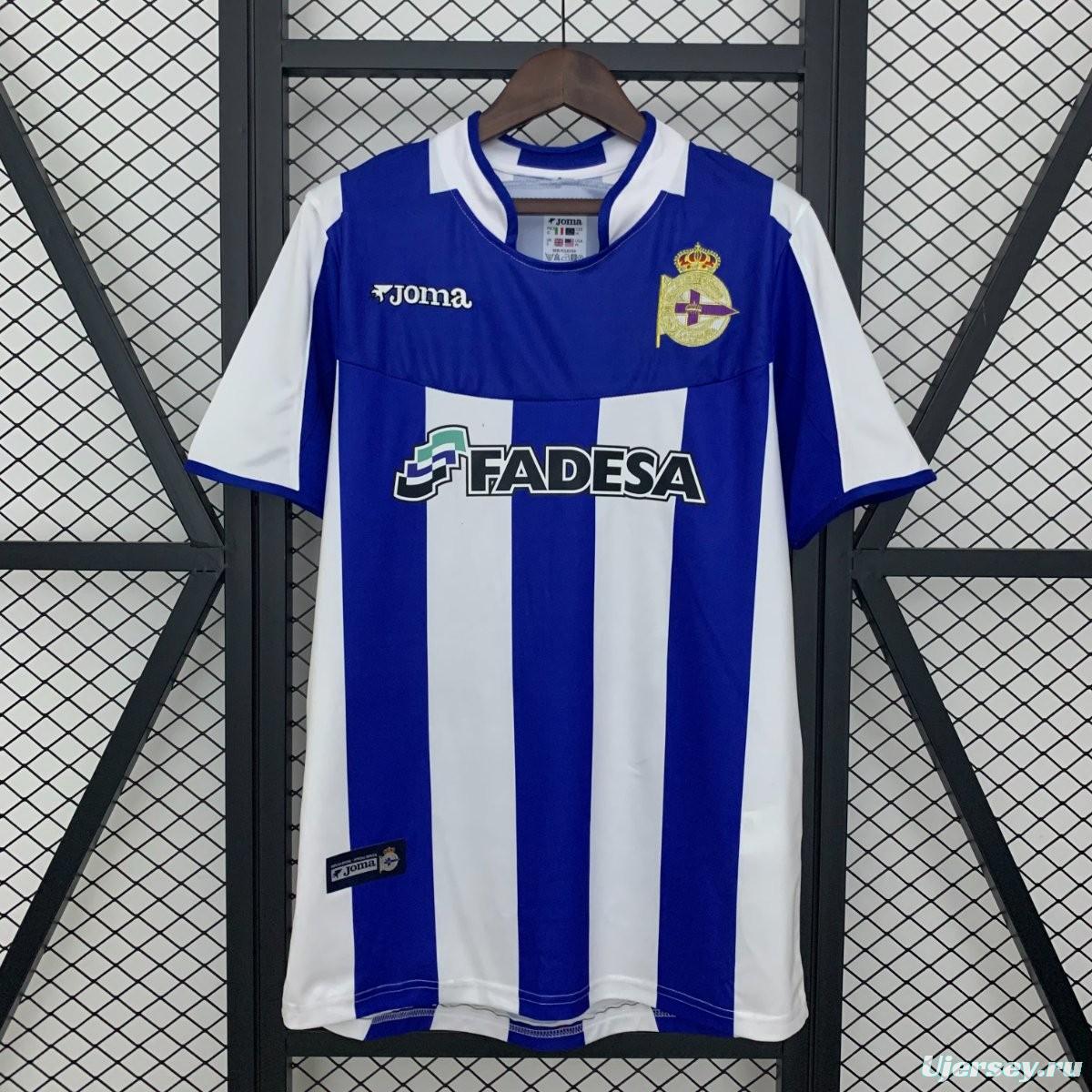 03/04 Retro Deportivo La Coruna Home Jersey