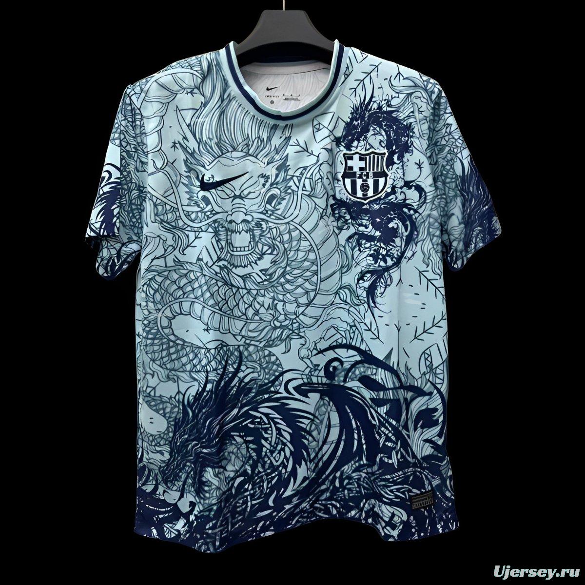 25/26 Barcelona Limited Edition Dragon Collection Jersey - Nike Asian-Inspired Art Series