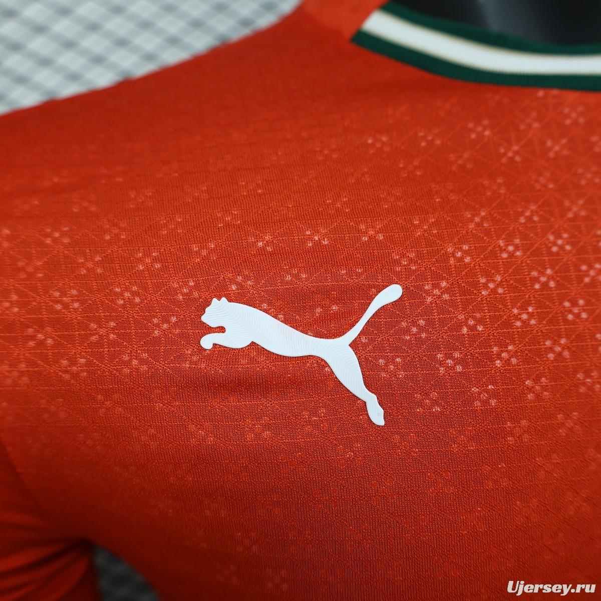 Player Version 2025 Portugal Home Long Sleeve Jersey