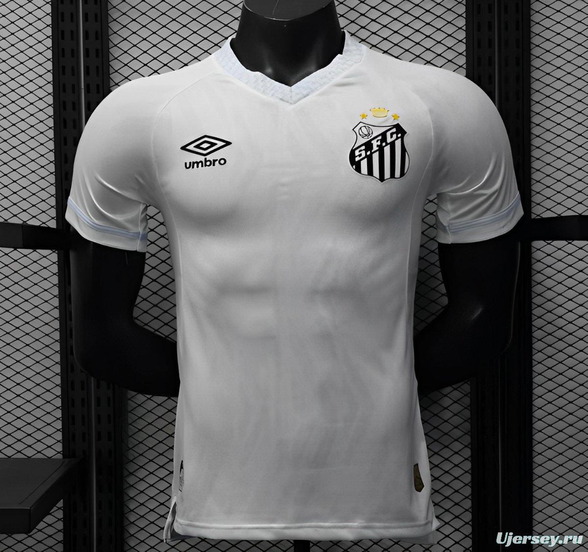 Player Version 25/26 Santos Home Jersey Without Sponsors