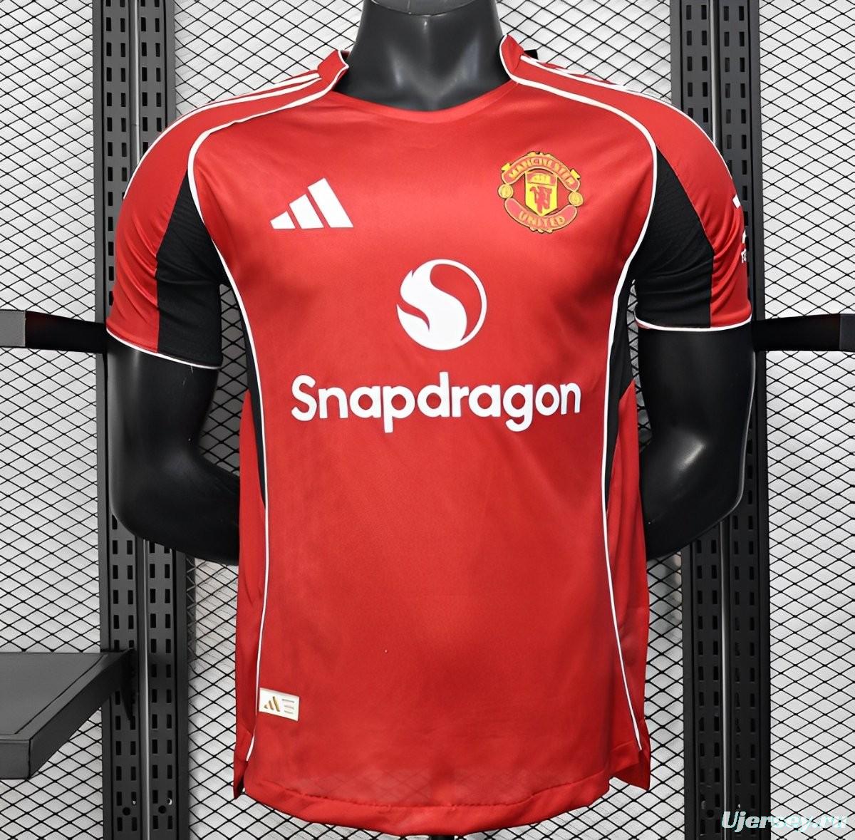 Player Version 25/26 Manchester United Home Jersey