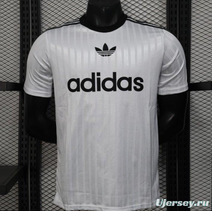 Player Version 2025 Adidas White with Striped Design Jersey