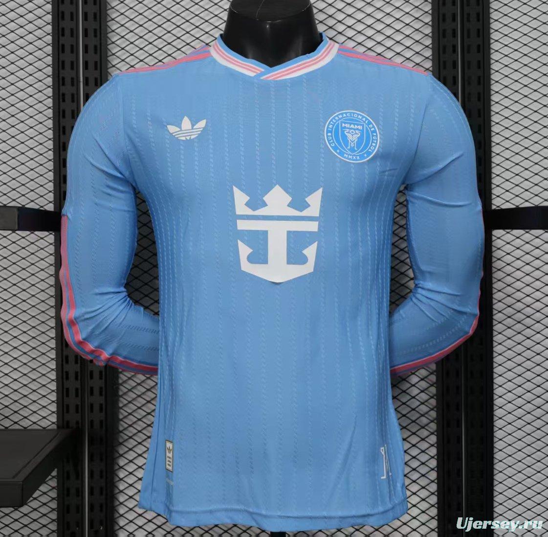 Player Version 25/26 Inter Miami Blue Third Long Sleeve Jersey