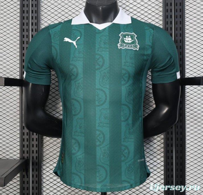 Player Version 25/26 Plymouth Home Jersey Argyle Green with Puma Logo Design