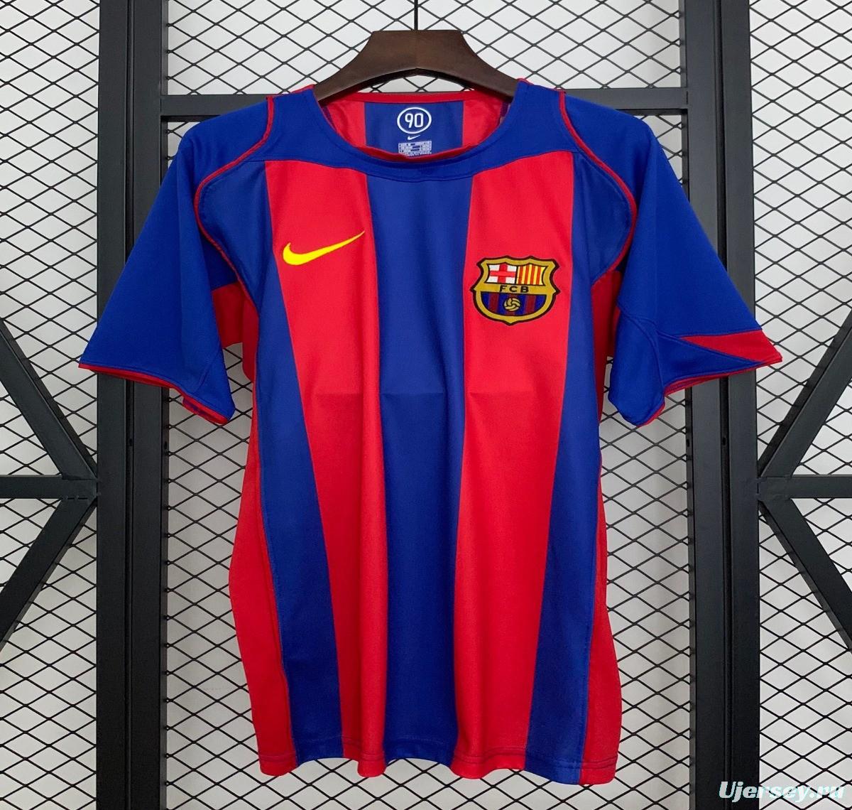 04/05 Retro Barcelona Home Jersey
