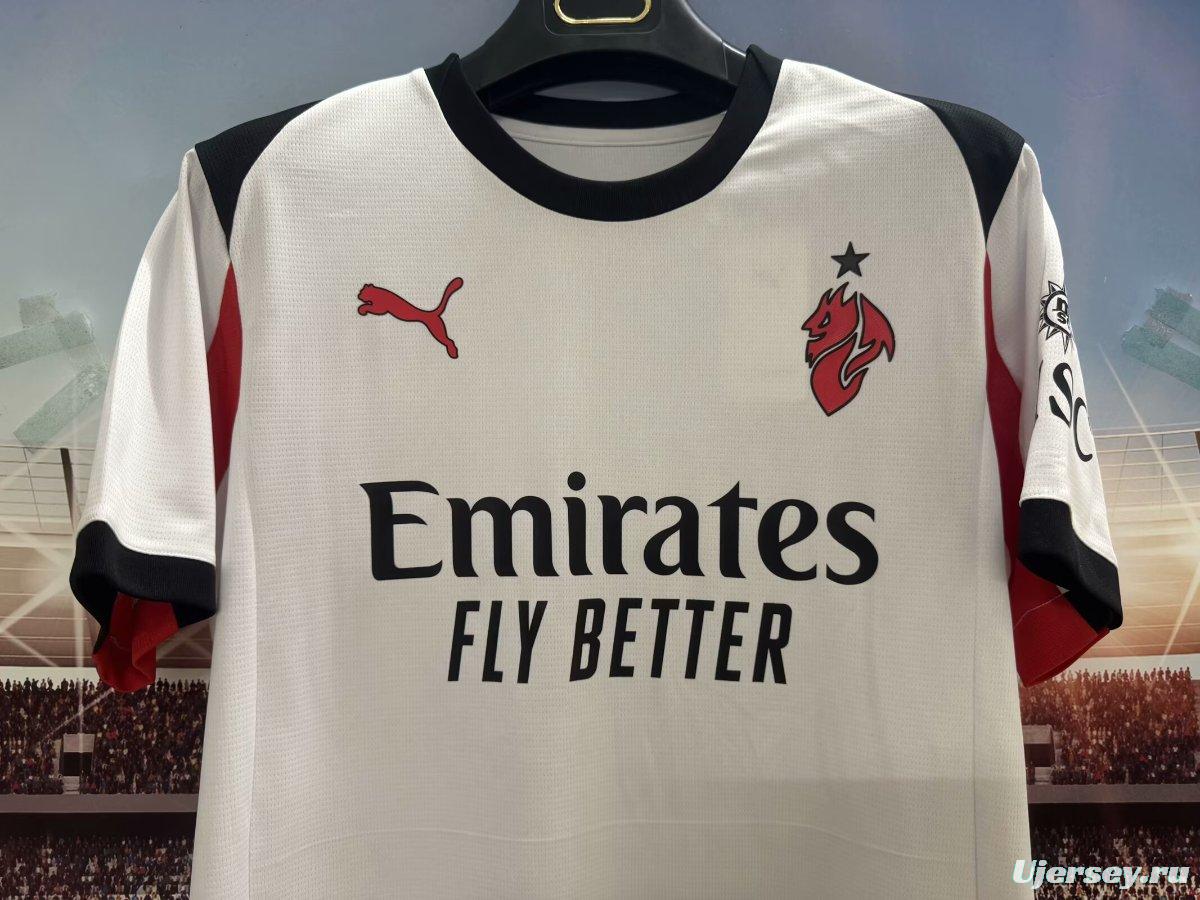 25/26 AC Milan Away White Jersey