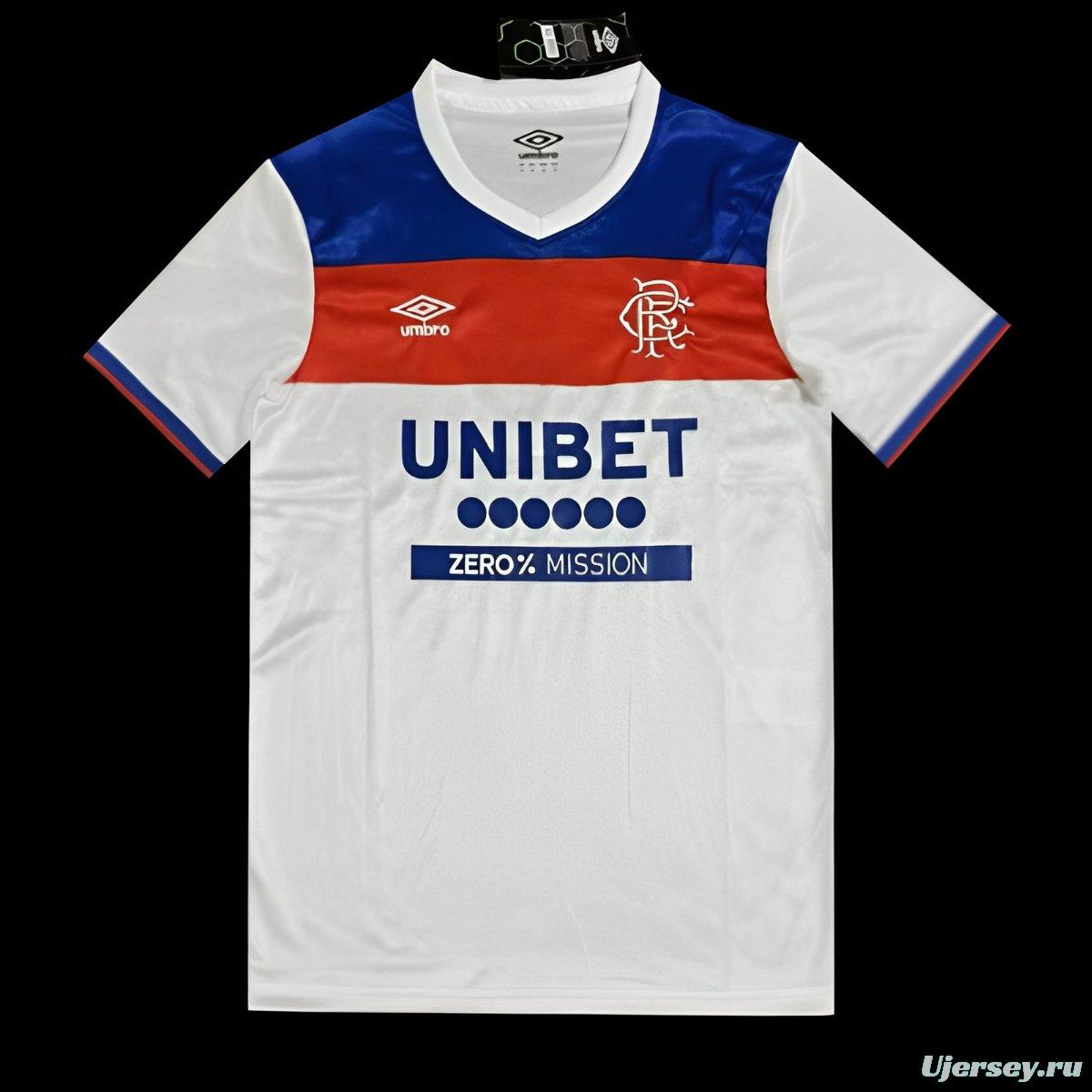25/26 Glasgow Rangers Away White Jersey