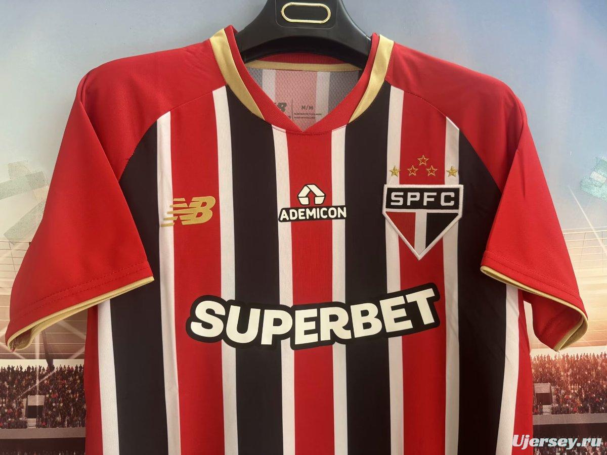 25/26 Sao Paulo Home Jeresy With Full Sponsors