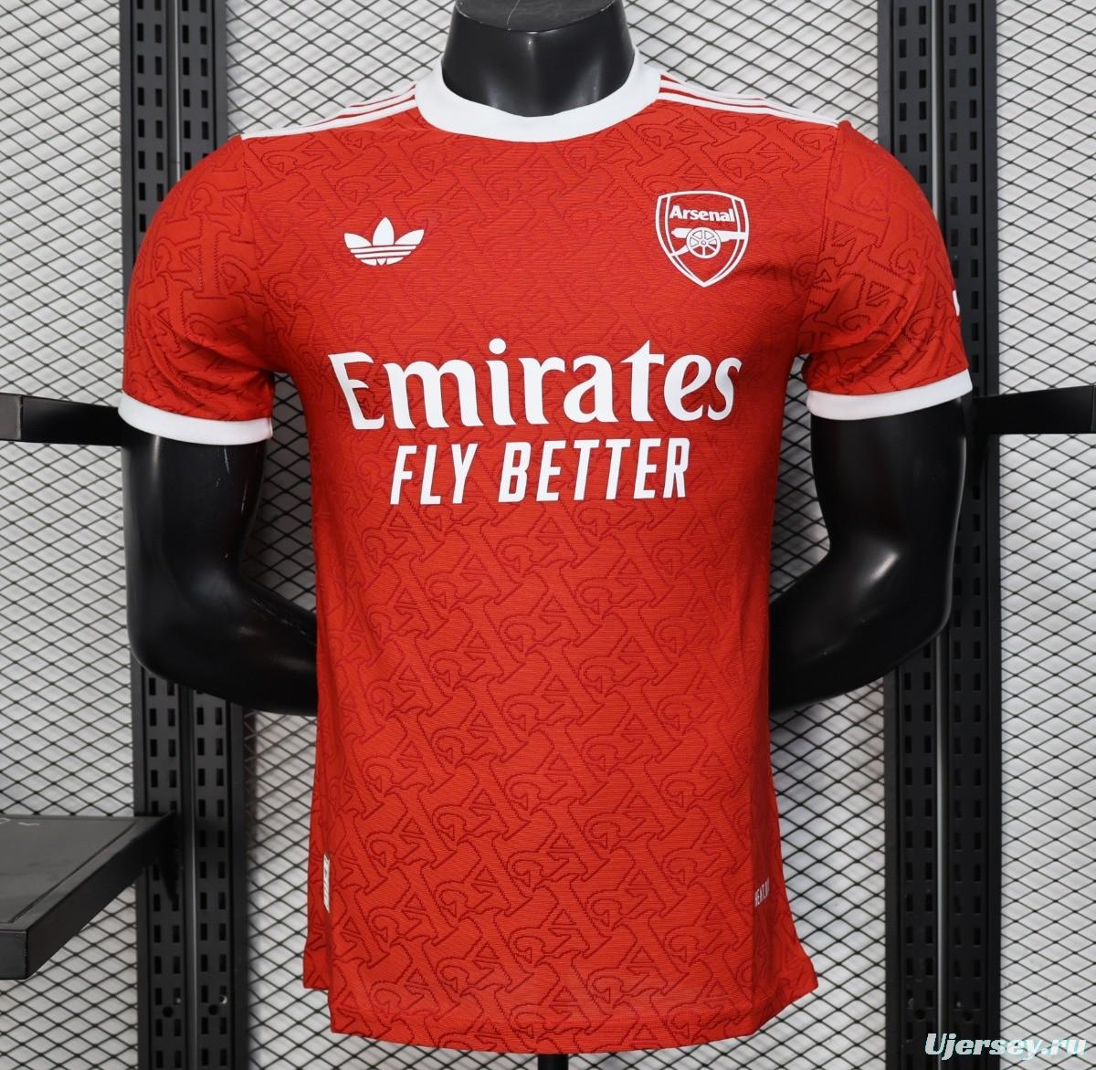 Player Version 25/26 Arsenal Red Pre-Match Special Jersey