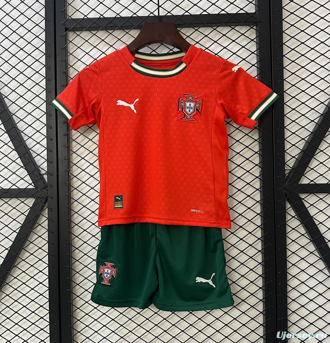 2025 Kids Portugal Home Jersey