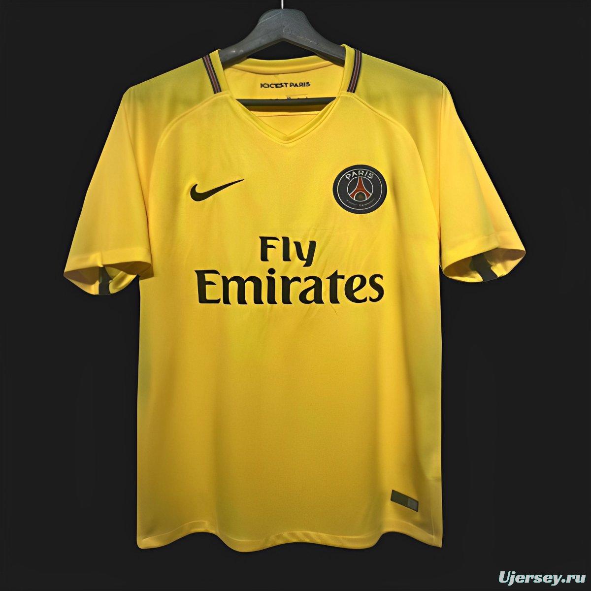 Retro 17/18 PSG Away Yellow Jersey